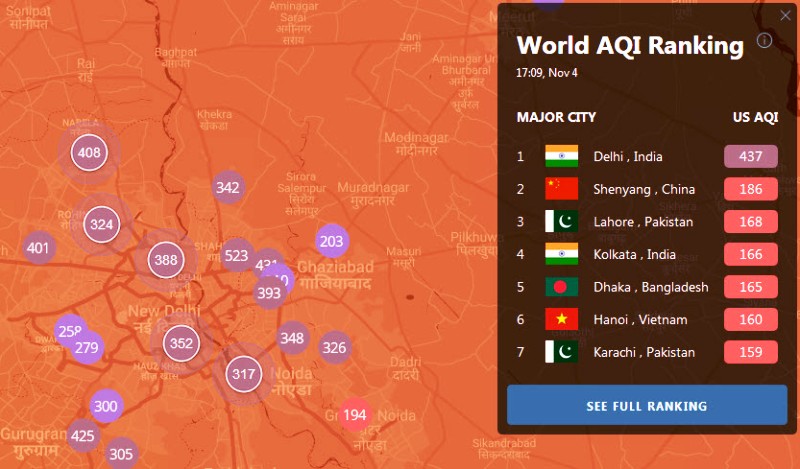 Air Pollution - Air Quality Nov 4, 2019 Delhi.jpg