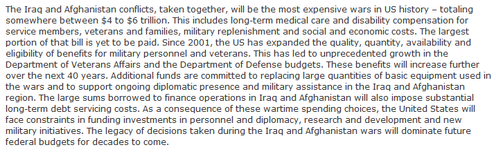 Costs of Iraq - Afghanistan wars Bilmes-Harvard 2013.png