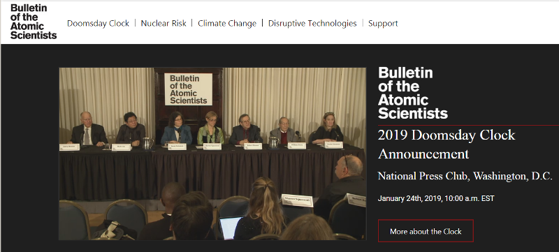 Doomsday Clock Announcement - Atomic Scientists - January 24, 2019.png