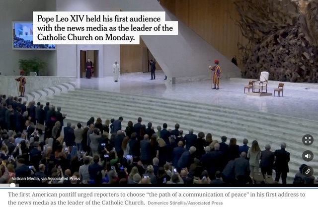 Newly elected Catholic Pope speaks to the media for the first time.jpeg